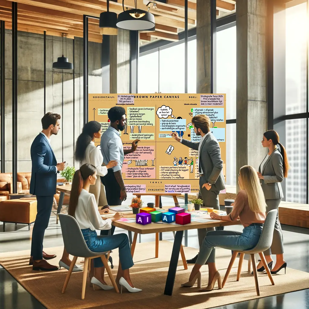 Team Brown Paper Canvas-bewerkt